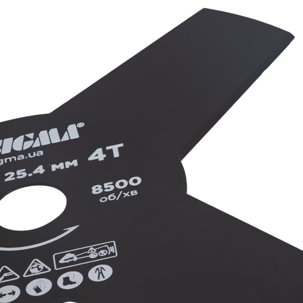 Нож для триммера Sigma Ø255×25.4 мм 4Т (5624321)