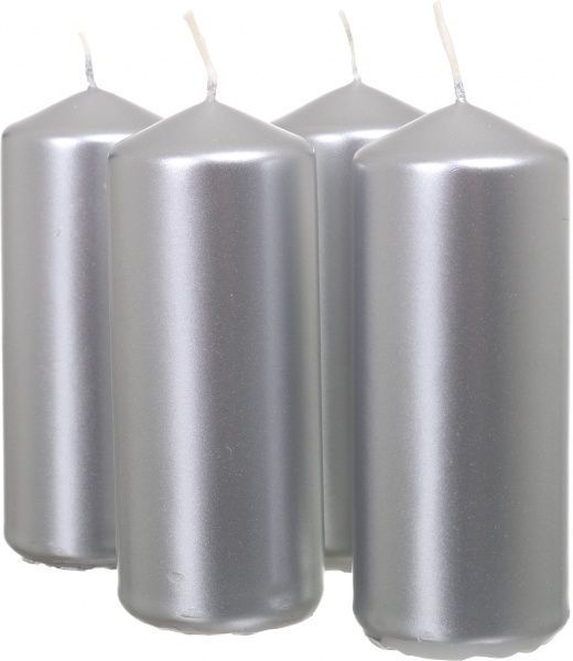 Набор свечей серебряных 10 см