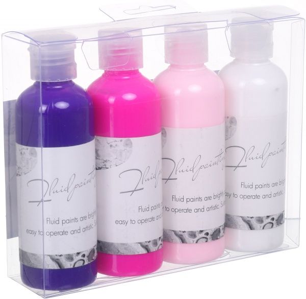 Набір акрилових фарб Pouring Paint 4 шт. 100 мл