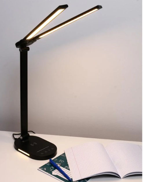 Настольная лампа Luna 10 Вт черный LML-0184QICCT-S