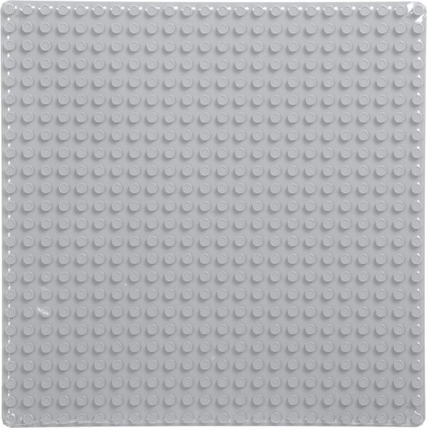 Конструктор BanBao Пластина-подставка для больших блоков 38х38 см серебристая