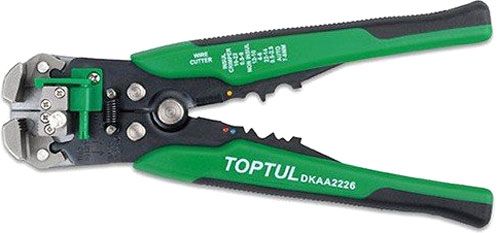 Кліщі обтискні для обтискача клем і зняття ізоляції Toptul DKAA2226