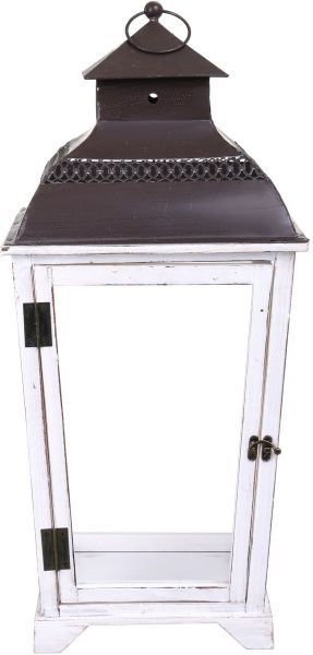 Подсвечник-фонарь Хельсинки деревянный 30х30х65 см