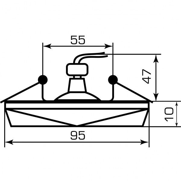 Светильник точечный Hopfen с подсветкой MR16 3 Вт GU5.3 4500 К прозрачный/хром CR 0717 LED 3W 