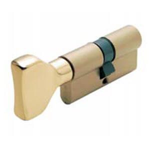 Цилиндр ISEO R6 50x40 ключ-вороток 90 мм полированная латунь