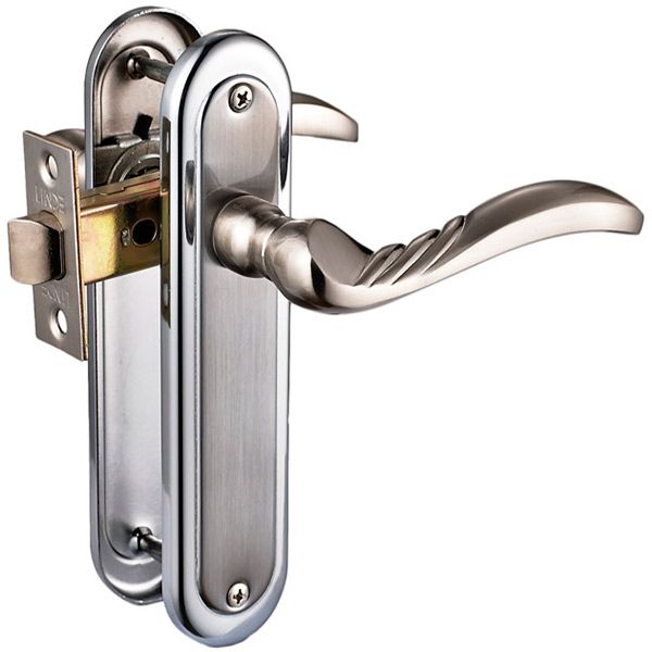 Комплект Linde A-2001 SP SN/CP ручка на планке + межкомнатный механизм