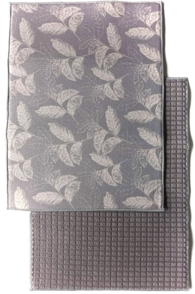 Коврик для сушки посуды UP! (Underprice) Leaf 38х50 cм бежевый 2 шт