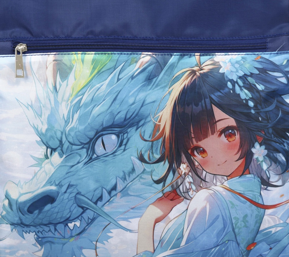 Сумка для обуви Nota Bene с замком Девочка с драконом Anime