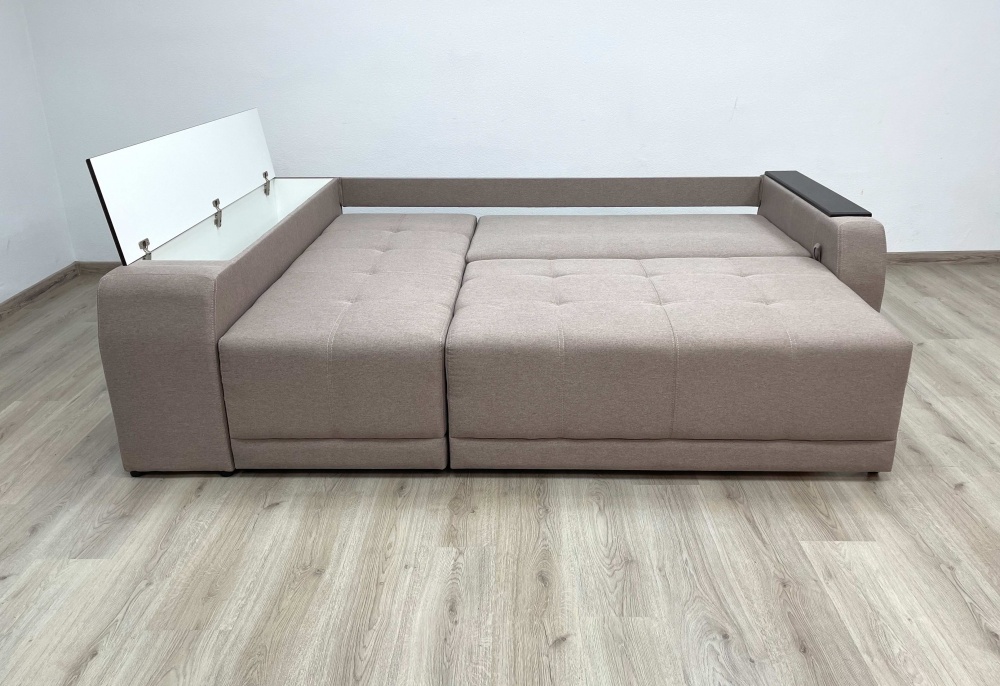 Диван угловой Элегант ЕпиСофт ДИЖОН левый капучино 2400x1660x900 мм