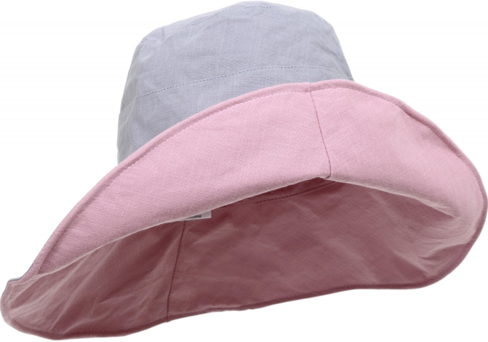 Шляпа с длинными полями Luna Becky one size серо-розовый