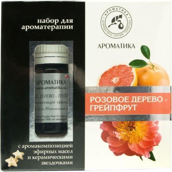 Набор для ароматерапии Ароматика Рожеве дерево та грейпфрут 10 мл 