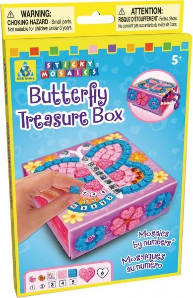 Мозаїка Orb Factory стікерна Скринька Метелик