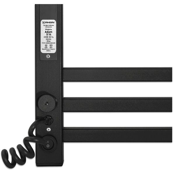 Рушникосушарка електрична Rhein Adam S18 500х1200 E R PE/MAT RAL9005 430W