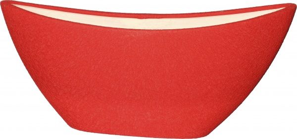 Кашпо керамічне Оріана-Запоріжкераміка Лодочка шовк червоний овальний 2,5л червоний 