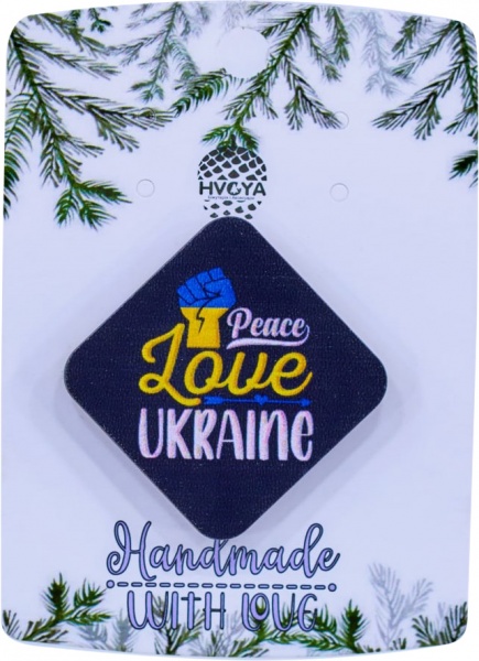 Брошка Love Ukraine різнокольоровий 