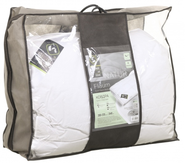 Ковдра пухова Flaum 200x220 см Songer und Sohne білий