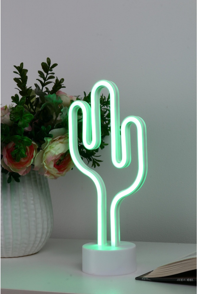 Настольная лампа Sensio Neon Кактус 1 Вт зеленый 9180-XRZ