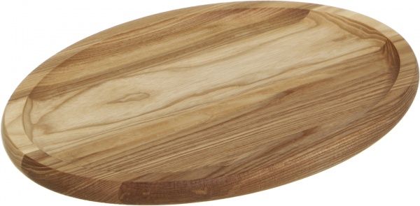 Дошка кухонна овальна дерев'яна для подачі блюд 