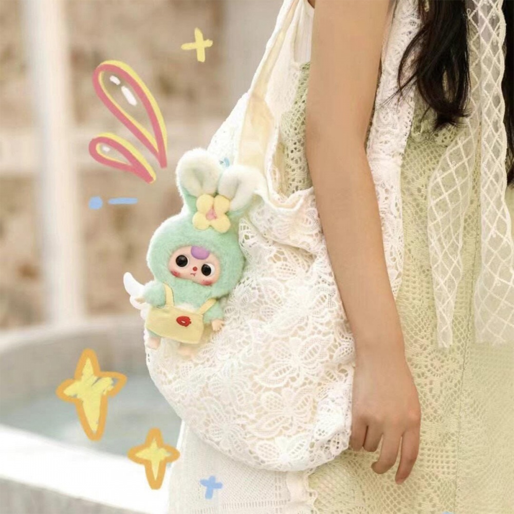 Колекційна м'яка іграшка Pop Top з кільцем Baby Three Макарончики різнокольоровий CRP2605