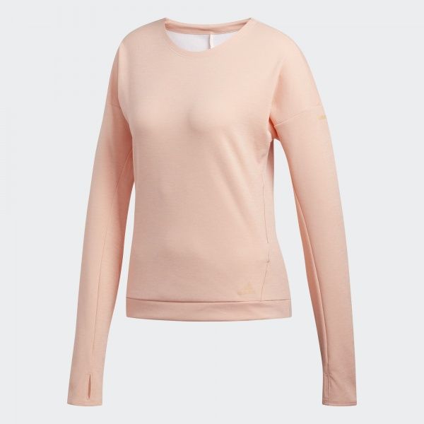 Джемпер Adidas RUNR CRU W DZ4919 р. M рожевий
