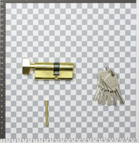 Цилиндр Bruno 30x40 ключ-вороток 95 мм латунь