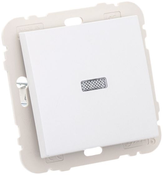 Вимикач одноклавішний Efapel Logus з підсвіткою 10 А 250В IP20 білий 21012 TGE