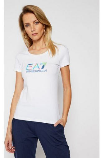 Футболка EA7 T-SHIRT 3KTT29-TJAPZ-1100 р.S білий