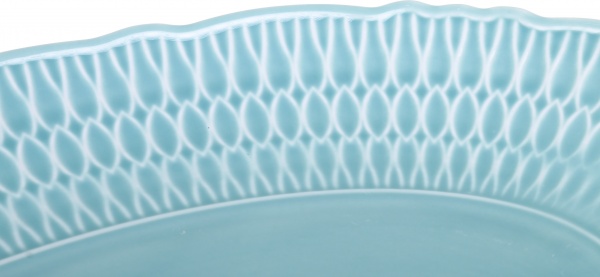 Блюдо овальное Sofia 34 см серое Cmielow 