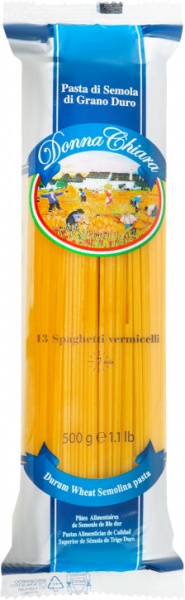 Паста DONNA CH. Spaghetti vern. (500gr) 8007290137005 
