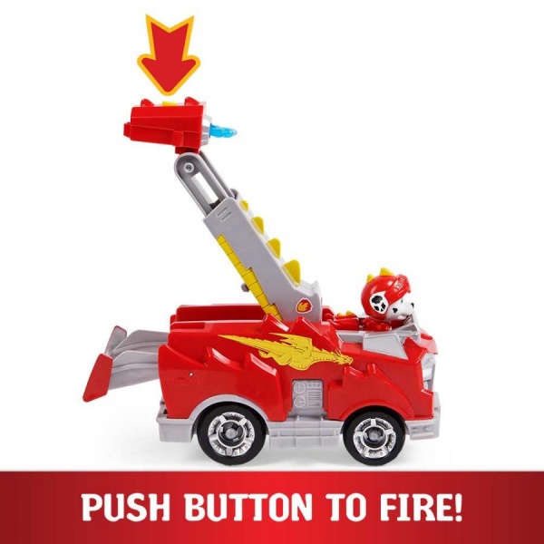 Іграшка Spin Master Щенячий патруль Рятівний автомобіль де-люкс з водієм Маршал (серія Лицарі) 1:12 SM16776/4583