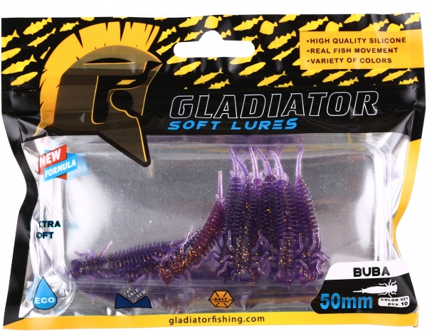 Силикон Gladiator 1057 50 мм 10 шт. BUBA - 2 #21