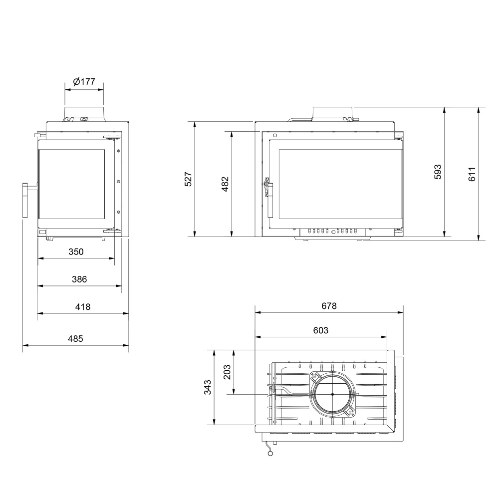Топка для камина Trondheim P