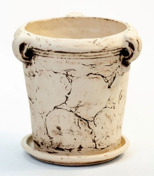 Горщик керамічний Авалон круглий 4,5л бежевий 