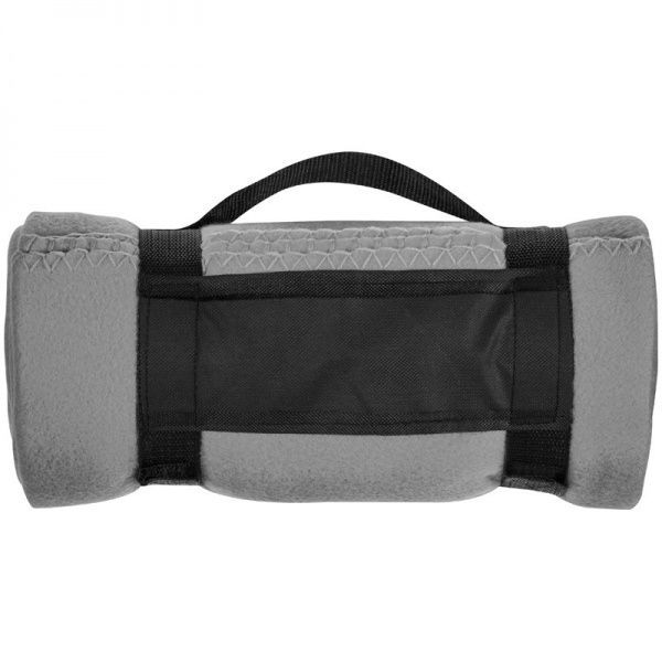 Плед з поясом та ручками 120x180 см сірий Nashville 