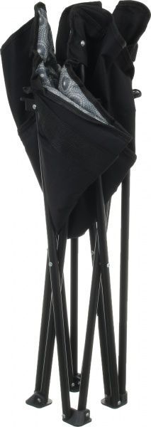 Стілець розкладний 67х55х73 см сірий з чорним