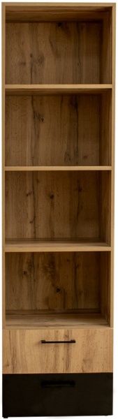 Етажерка пристінна 1800х500х400 мм дуб тахо/чорний (Пабло)