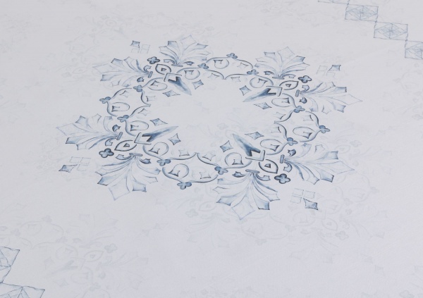 Скатерть Palmer 160x260 см бело-голубой Banian 