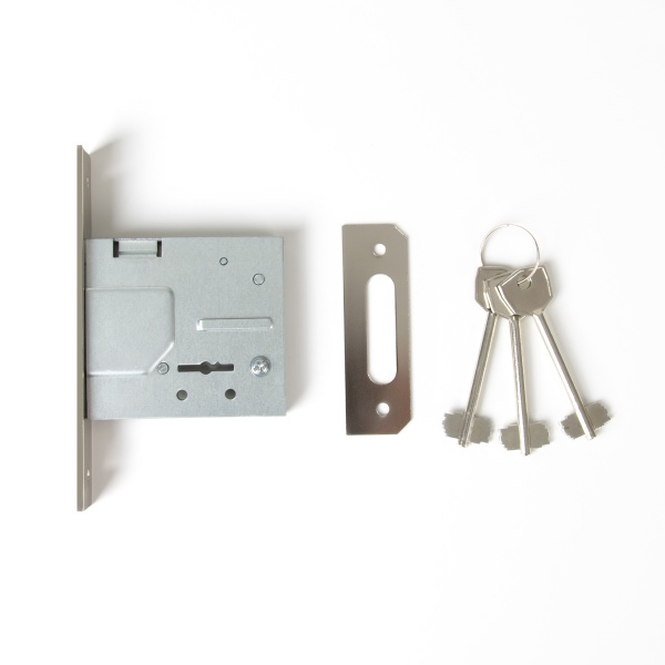 Замок врізний додатковий Horst HR-07S нікель