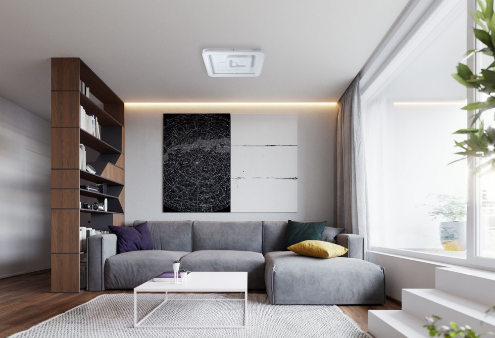 Світильник світлодіодний LIGHT SET LASKA 55 3S RC 2800-6000K+RGB 120 Вт білий