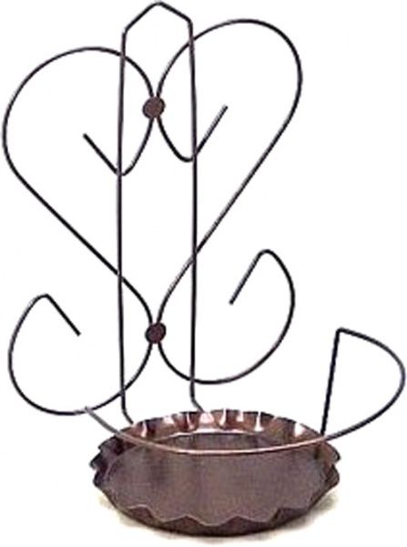 Держатель Prosperplast York для цветов Сердце коричневый 