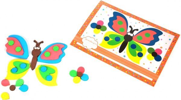 Набір для творчості Аплікація-листівка Метелики