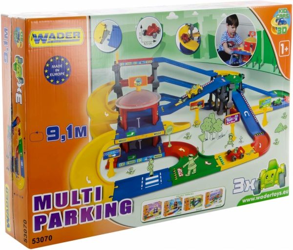 Игровой набор Wader Мультипаркинг с дорогой Kid Cars 3D 53070