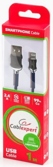 Кабель CABELEXPERT Lightning – USB 1 м синій (CCPB-L-USB-07B) 
