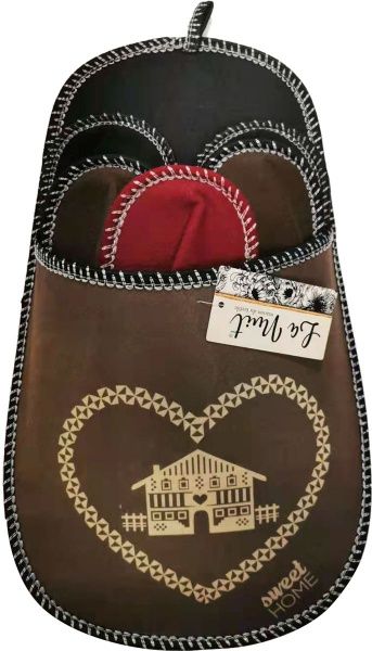 Набір капців La Nuit для гостей Cozy 5 пар р. one size коричневий 