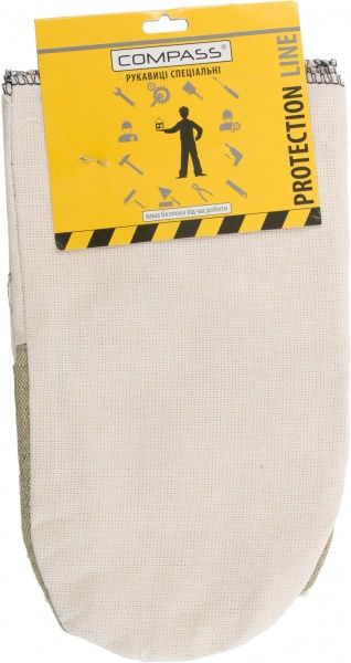 Рукавицы Compass с двойным наладонником с покрытием брезент XL (10) 4111