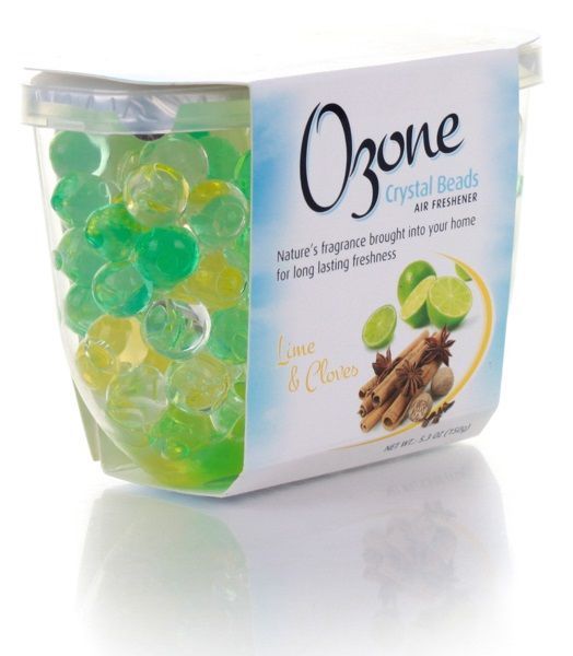Гелевий освіжувач Ozone Crystal Beads Лайм и гвоздика 150 г