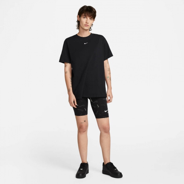 Шорти Nike W NSW SHORT AOP PRNT DO2561-011 р. S чорний