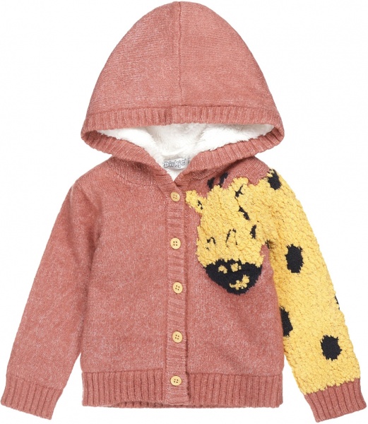 Кардиган для девочки Dirkje р.86 розовый с желтым U44366-35 