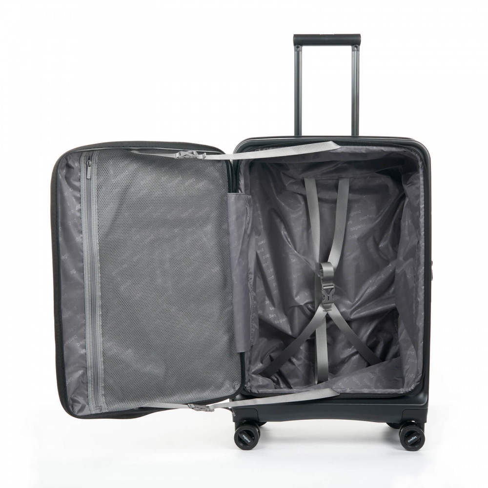 Чемодан Bagland VELO M 72 л черный