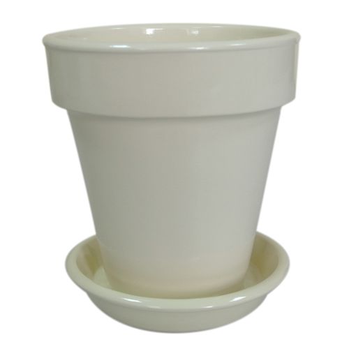 Горшок керамический Ориана-Запорожкерамика Наперсток №2 круглый 1,6л бежевый 